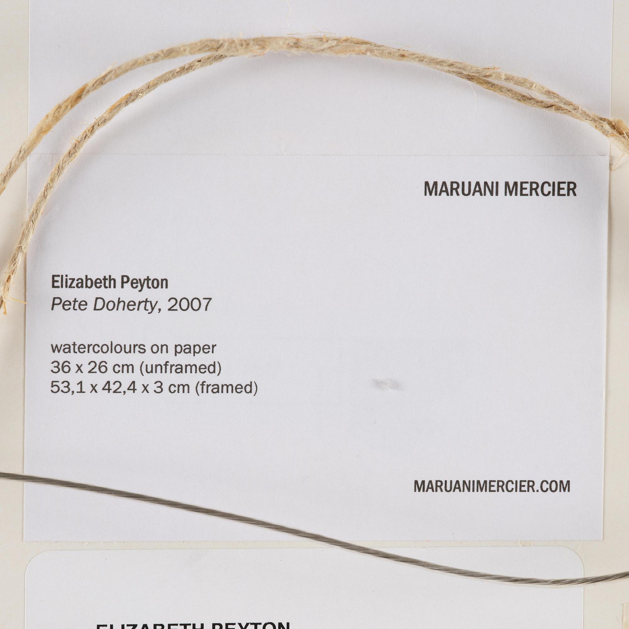 Elizabeth Peyton, "Pete (Pete Doherty)".