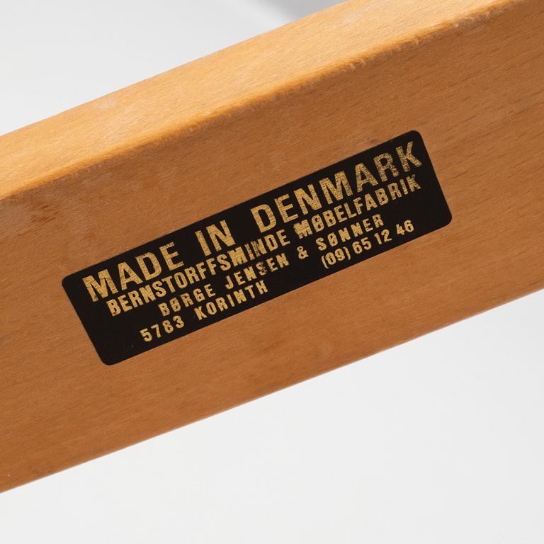 A pair of easy chairs, Börge Jensen & Sons, Bernstorffsminde Møbelfabrik, Denmark, second half of the 20th century.