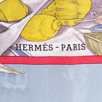 Hermès, scarf, "Christophe Colomb Découvre l'Amerique".