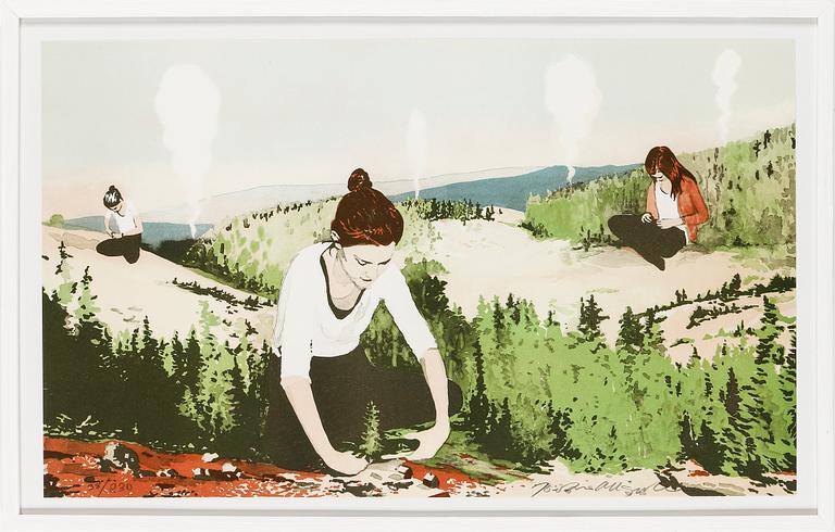 JOAKIM ALLGULANDER, färglitografi, signerad och numrerad 38/230.