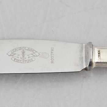Cutlery service, 81 pieces, silver, model "Snäck" MGAB, Uppsala, second half of the 20th century.