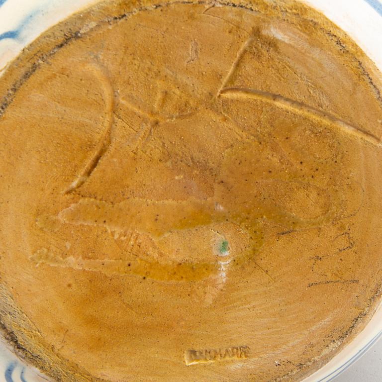 An Herman Kähler signed HAK table lamp, Denmark.