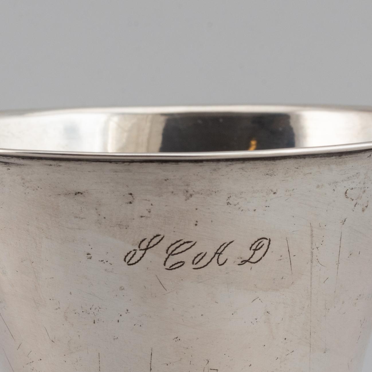 Johan Steinfort, bägare, silver,  Stockholm 1766.