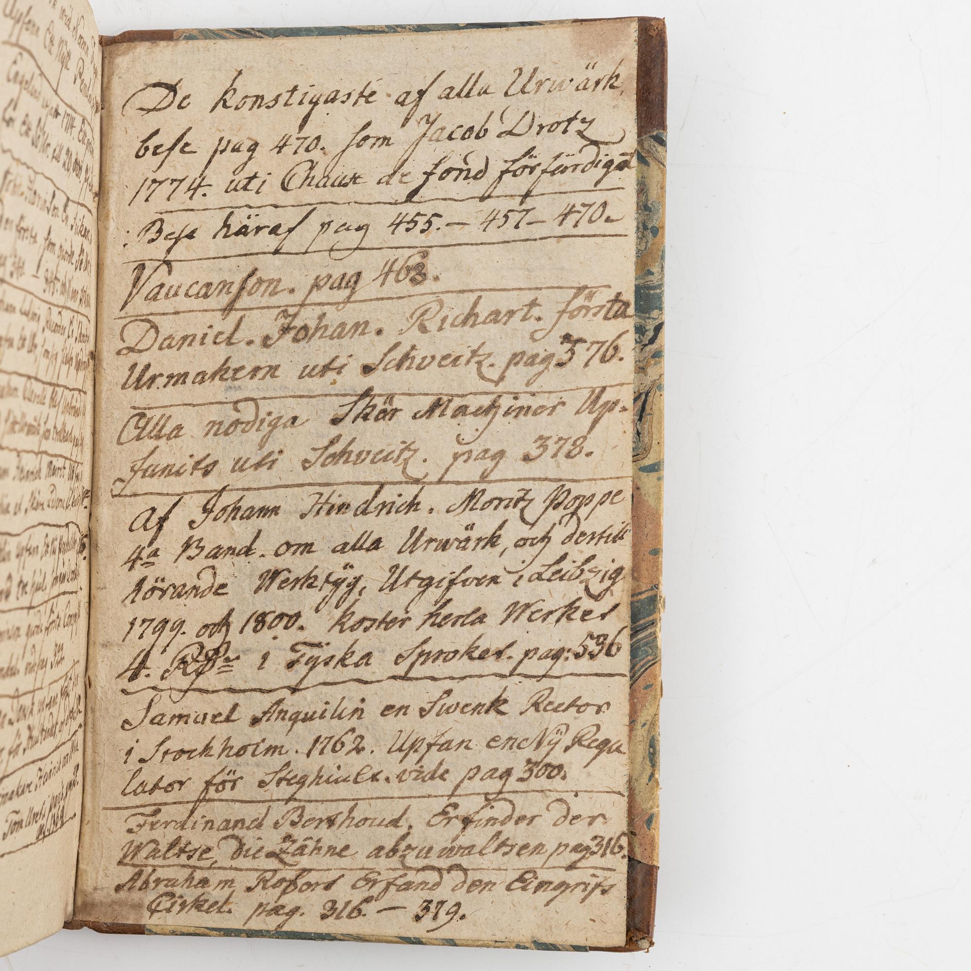 Geschichte der theoretisch-praktischen Uhrmacherkunst, 1801.