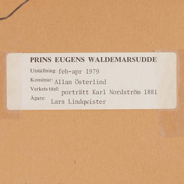 Allan Österlind, Portrait of the artist  Karl Nordström.