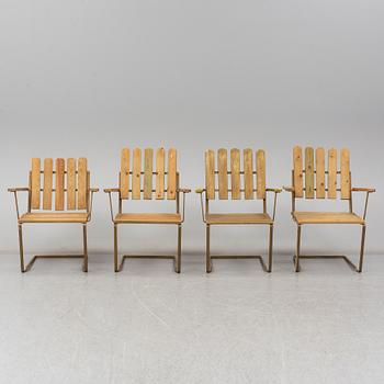 a set of 4 'A2' garden chairs by Grythyttan.