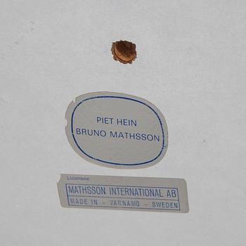 Bruno Mathsson & Piet Hein, soffbord, "Supercirkel", Mathsson International, Värnamo.