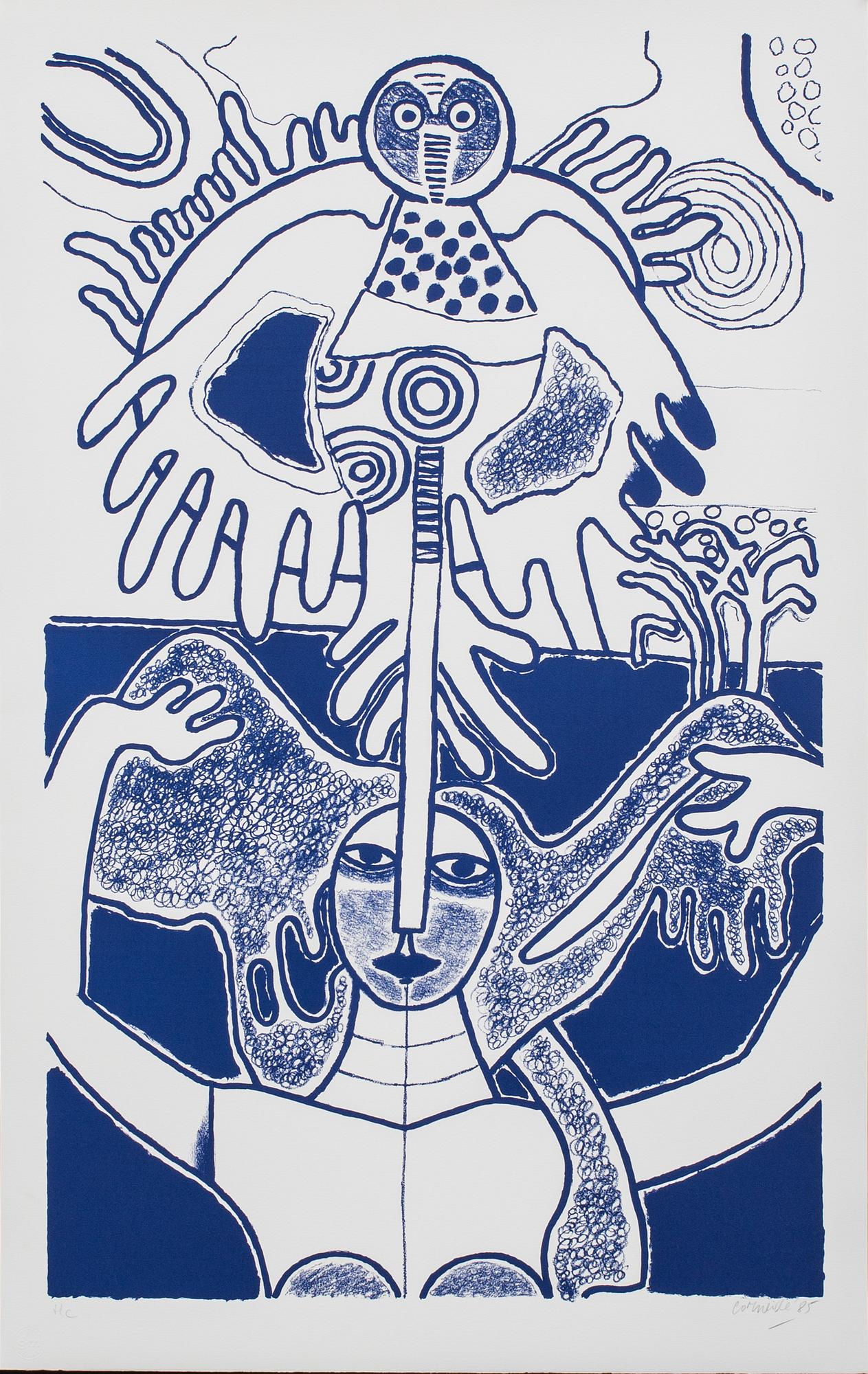 BEVERLOO CORNEILLE, färgserigrafi, signerad, numrerad HC och daterad- 85.