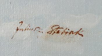 JULIUSZ STABIAK, olja på duk, sign.