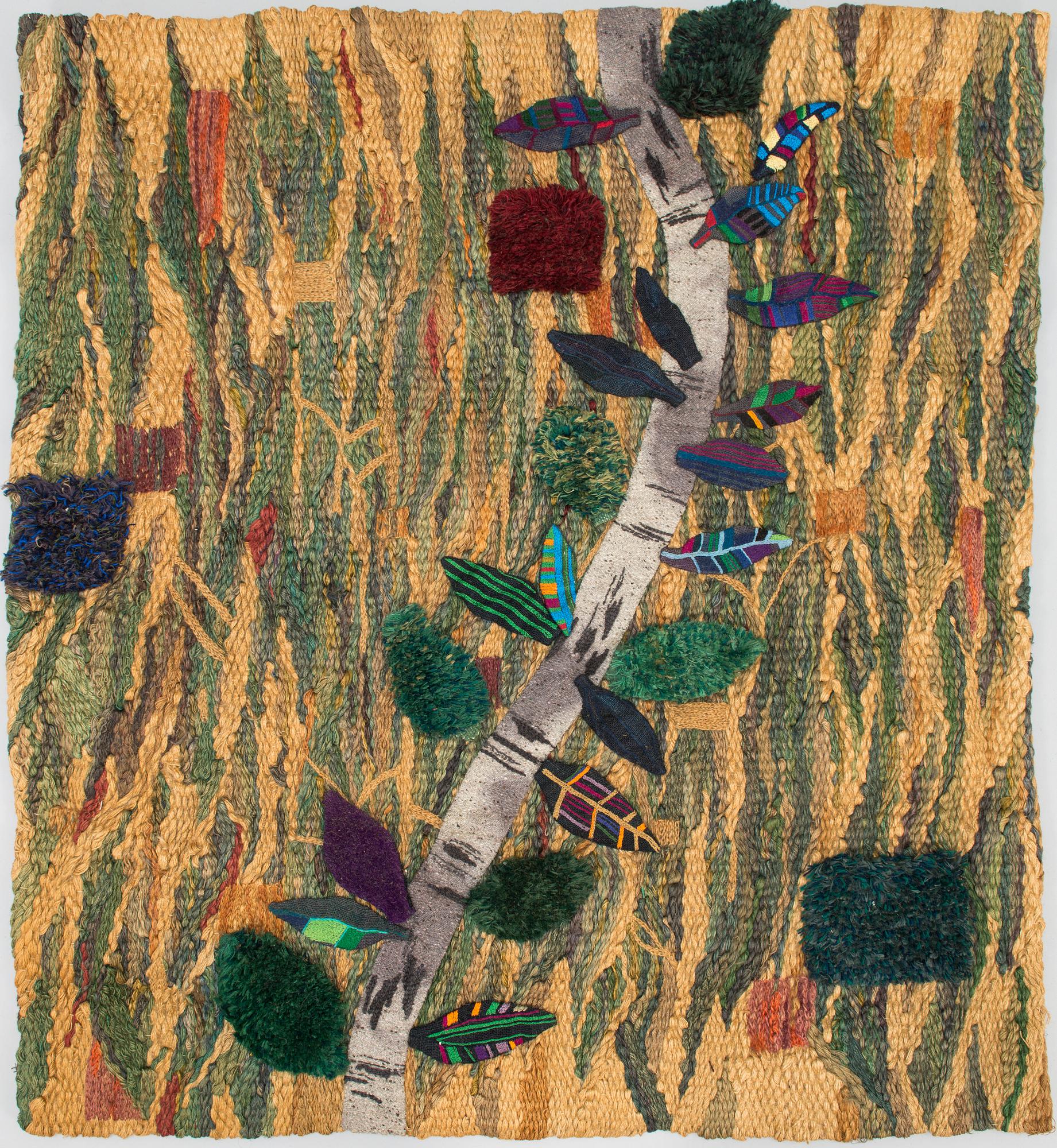PIRJO HOPEA, textile, 151 x 139 cm.