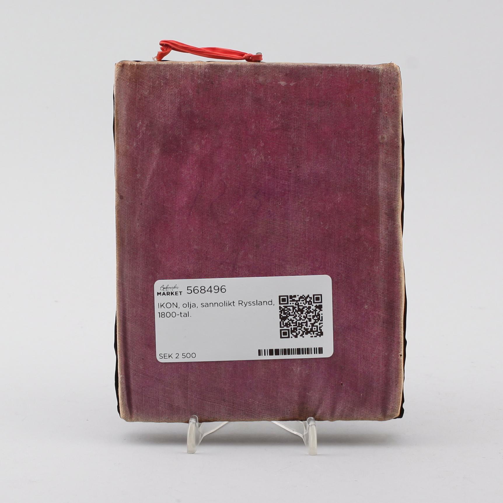 IKON, olja, sannolikt Ryssland, 1800-tal.