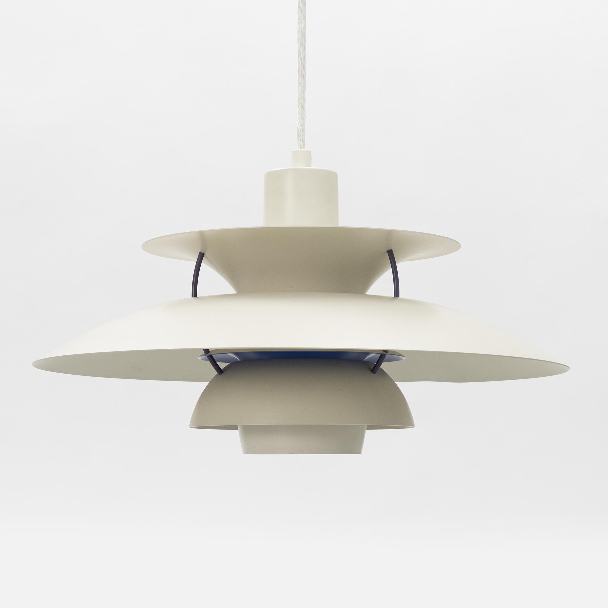Poul Henningsen, a pair of 'PH-5' ceiling lights, Louis Poulsen, Denmark.