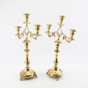 Candelabras a pair circa 1900.