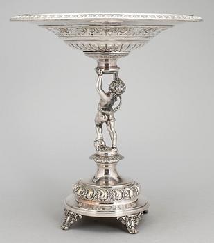 UPPSATSSKÅL, nysilver, WMF, rokokostil, 1900-talets första hälft.