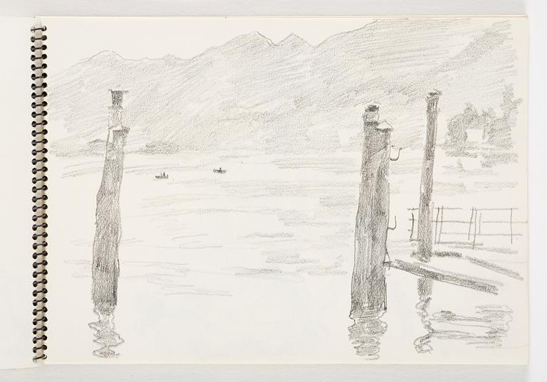 Lotte Laserstein, 4 skissböcker med blyertsteckningar.