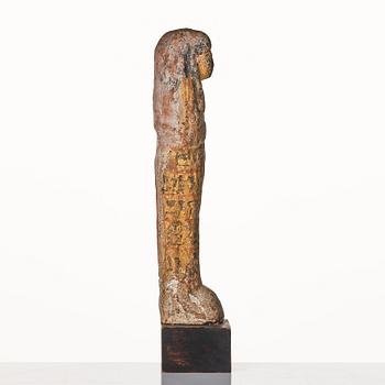 A pottery Ushabti Egypt presumably 18:e dynasty ca 1450 B.C.