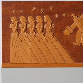 Ulla Fogelklou-Skogh, a wall mirror, cabinetmaker Gustav Bergsten, for the Stockholm Crafts Association, 1936.