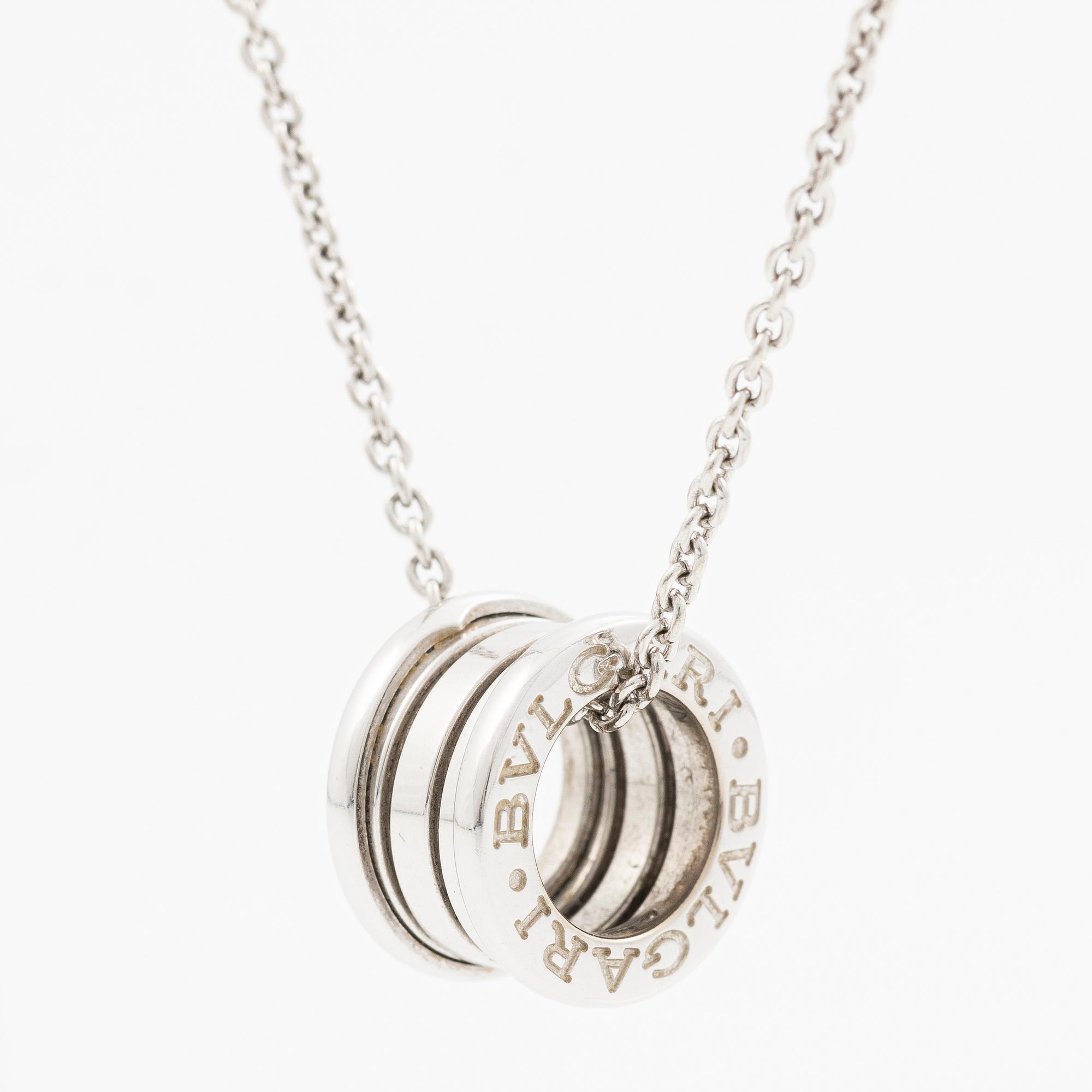 Bulgari, necklace, B.zero1, 18K white gold.