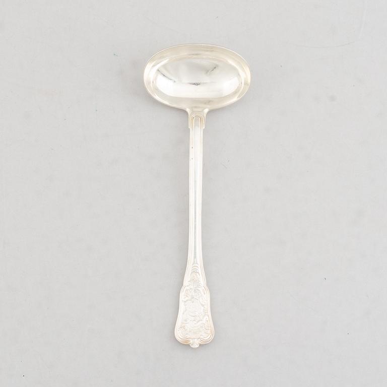 Ole Hagen, a Sterling Sauce Spoon, "Rosenborg", A Michelsen, Copenhagen circa 1960.