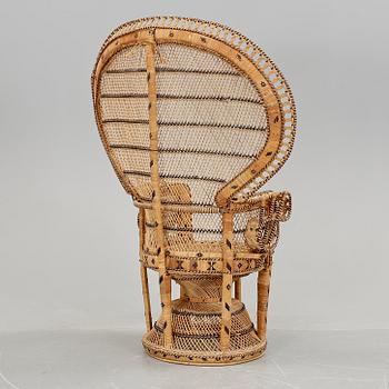 KORGFÅTÖLJ, rotting, 1900-tal.