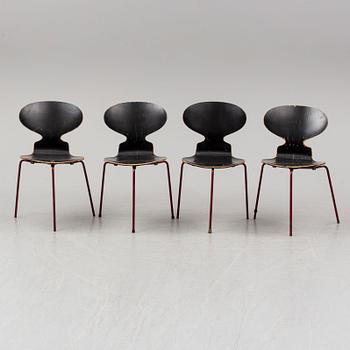 ARNE JACOBSEN, stolar, 4 st, "Myran".