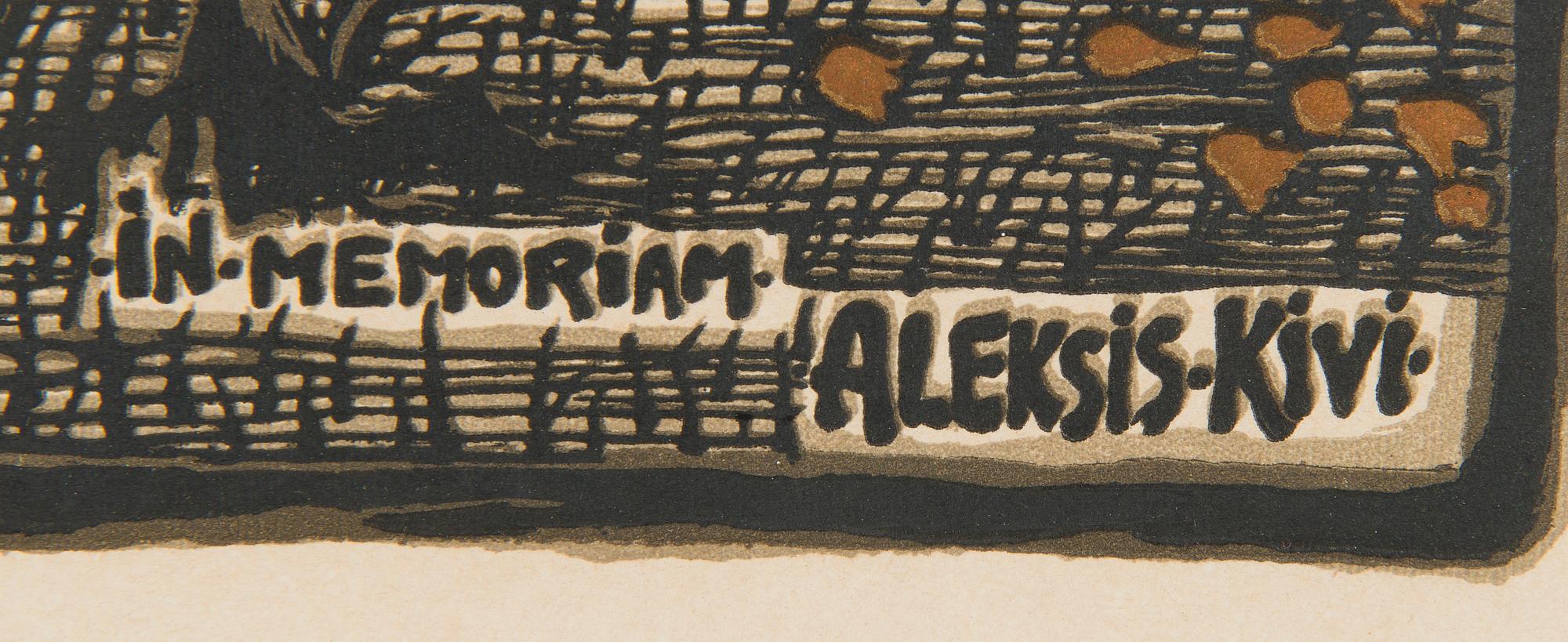 Hugo Simberg, "In Memoriam Aleksis Kivi".