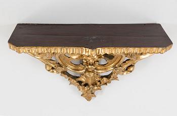 A Swedish Rococo 18th century mirror by Nils Meunier (master in Stockholm 1754-1797).