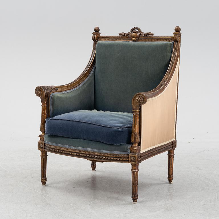 A French easy chair from around the year 1900.