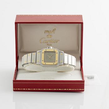 Cartier, Santos Carrée, armbandsur, 23,5 x 23,5 (34,5) mm.