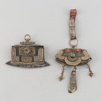 A group of Tibetan objects, 19th/20th Century.