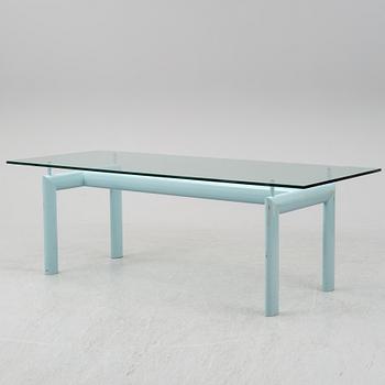 LE CORBUSIER, an 'LC 6' glass top table, Cassina, Italy.