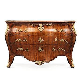 6. A Swedish Royal Rococo 1760's commode by Lars Nordin, master in Stockholm 1743-1773 (not signed).