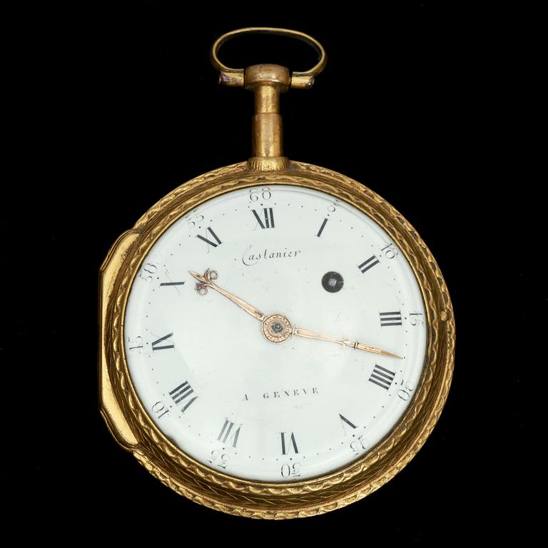 HERRFICKUR, förgylld metall, 1700-talets senare del.