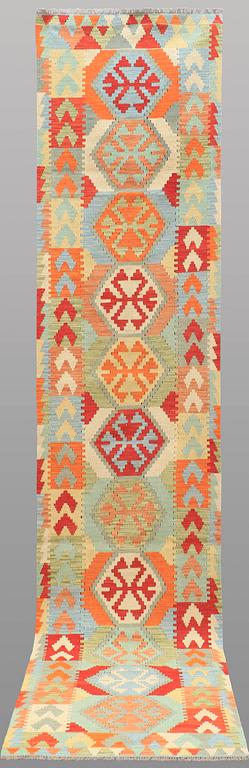 A RUNNER, Kilim, ca 395 x 83 cm.