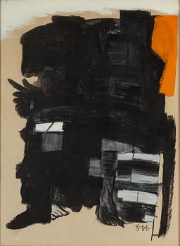 STAFFAN HALLSTRÖM, gouache & watercolour, signed.