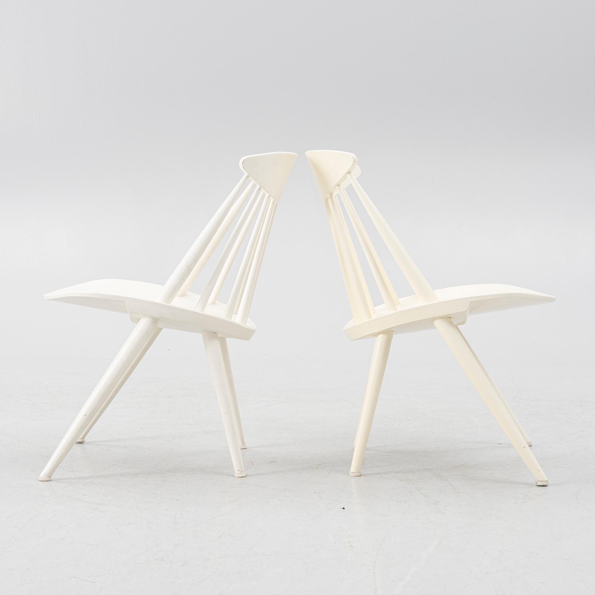 Gillis Lundgren, a pair of 'Jo' chairs, IKEA, 1960's.