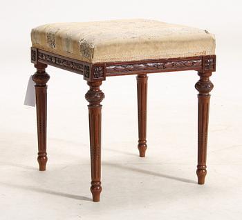 TABURETT, gustaviansk stil, 1900-tal.