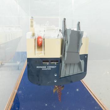 Fartygsmodell "Morning Cornet", Hundai Sahmo Heavy Industies Company LTD. 2007.