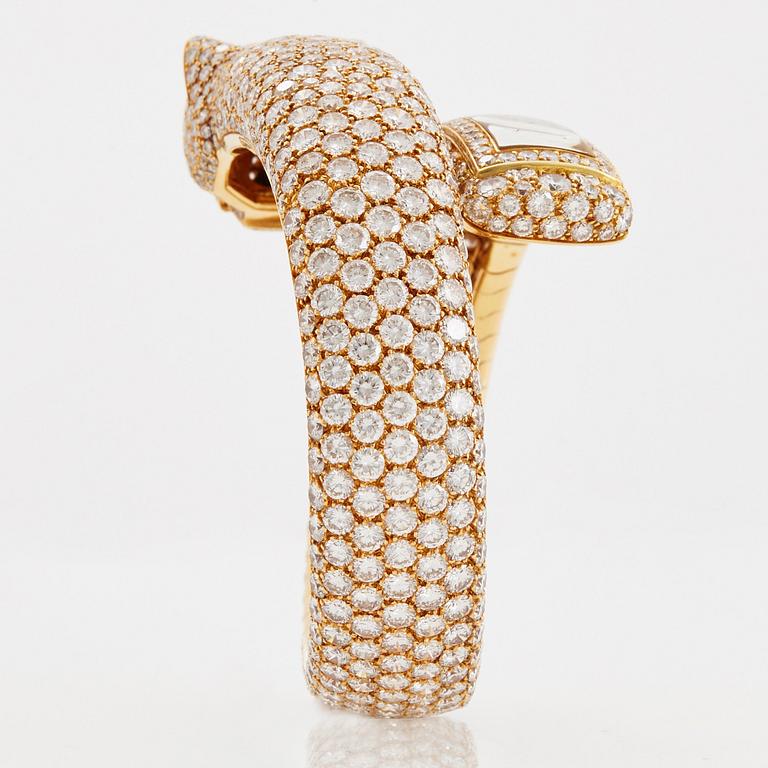 Cartier "Panthère" a lady's bangle watch.