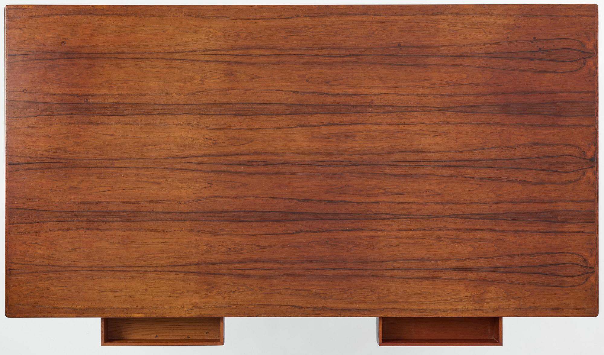 Arne Jacobsen, a writing desk model "3605", Fritz Hansen Denmark, 1967.