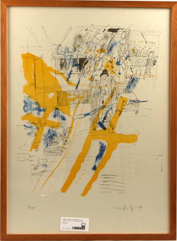 JÖRGEN FOGELQUIST, färglitografier, 2 st, sign o numr 2/325 resp 4/300.