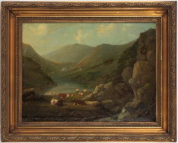 Engelsk konstnär, 1800-tal, "The Breaking up The Clouds".