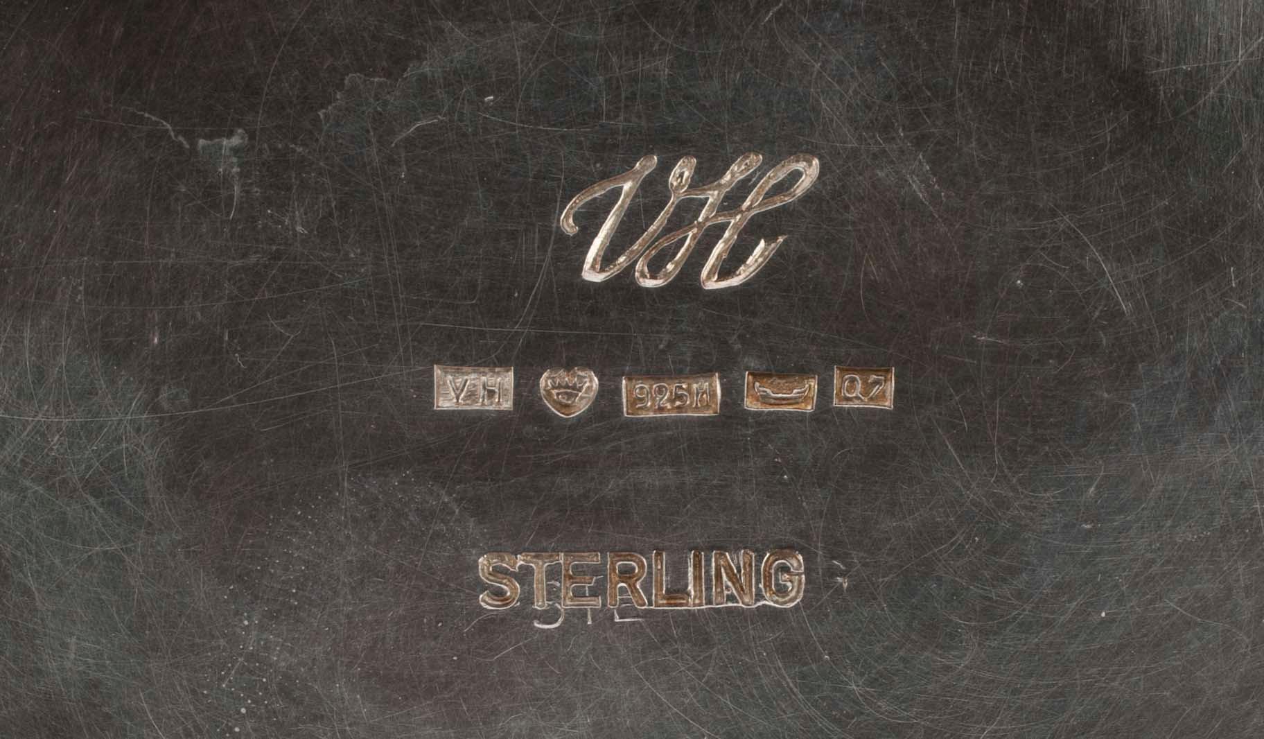 SKÅL, sterlingsilver, V. Hamara, Helsingfors 1969. Tot. vikt ca 288,4 gr.