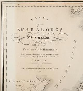KOPPARSTICK, karta, S G Hermelin, 1800-talets första hälft.