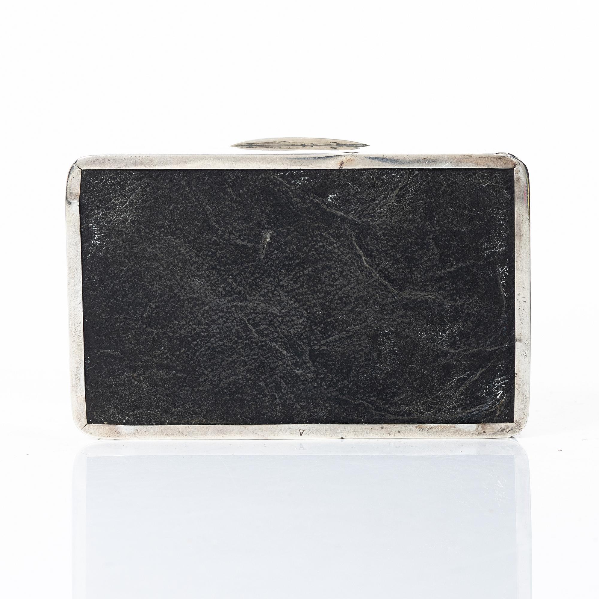 Cigarrskrin, silver, Colen Hewer Cheshire, Chester, England 1910.