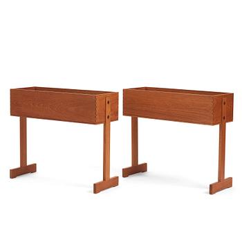 Hans-Agne Jakobsson, a pair of flower stands, cabinetmaker Bertil Johansson Markaryd, 1950-60s.