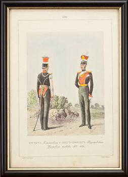 LITOGRAFIER, 3 st, S:t Petersburg, Ryssland 1900-talets början.