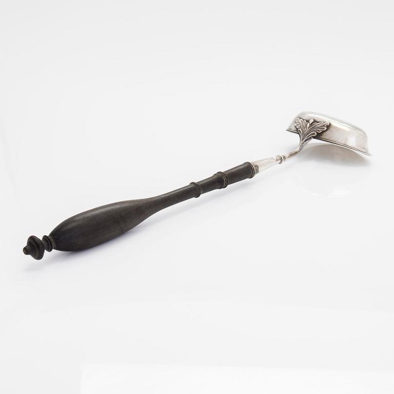 Carl Anton Carlberg, a silver soup ladle, Turku 1804.