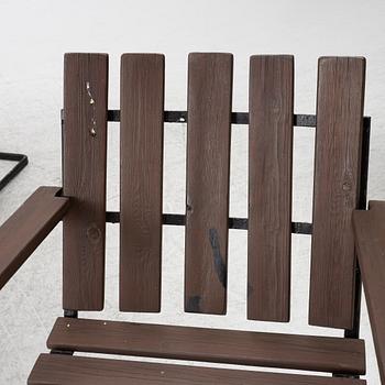 A five-piece garden suite, Grythyttan, mid-20th Century.
