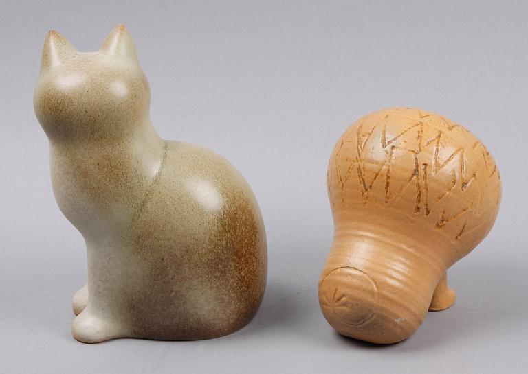 FIGURINER, 2 st, keramik, Lisa Larson Gustavsberg.